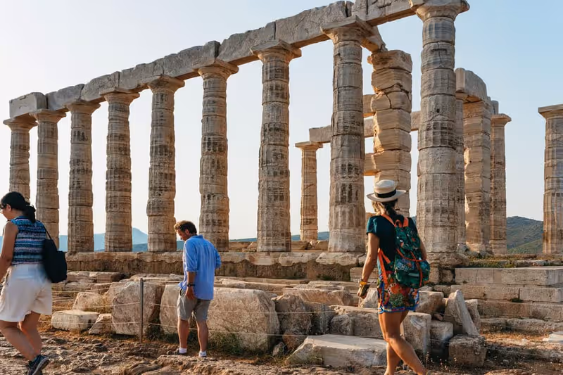 Sunset half-day trip to Cape Sounion & Poseidon Temple from Athens