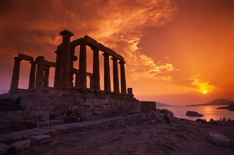 Private Sunset Tour of Cape Sounion, Temple of Poseidon & Athens Riviera